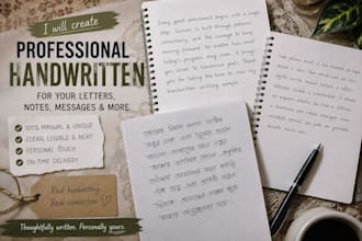 write your letters and notes by hand