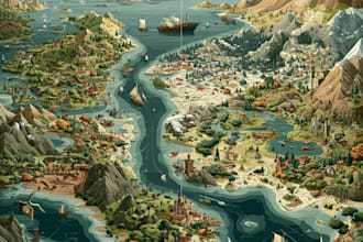 design great map in quality vector illustration