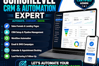 gohighlevel expert  funnels crm workflow automations