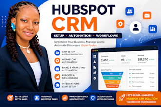 set up hubspot CRM, automation, workflows and integrations