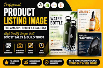 design product listing image for amazon shopify ebay etsy product image design