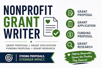 write nonprofit grant proposal, grant application and funding proposal