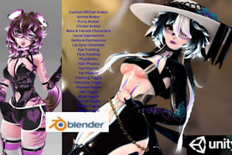 custom vrchat avatar, anime girl, boy avatar, wolf, fox furry avatar nsfw, sfw
