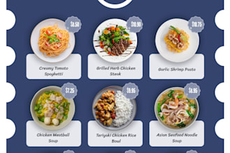 design modern restaurant and food menu