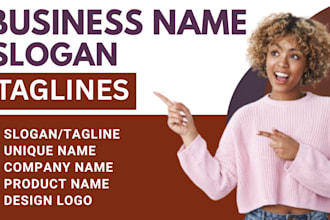 create a standout brand name business and company name product naming