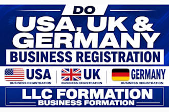 do USA UK and germany business registration llc formation business formation