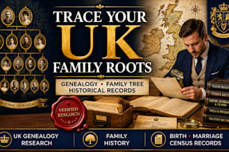 trace your UK family history using genealogy, family tree and historical records