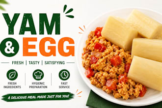 prepare fresh and delicious yam and egg meals for you