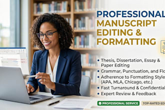 proofread, format apa 7 thesis and dissertation editing