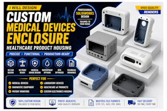 design custom medical devices enclosure healthcare product housing in solidworks
