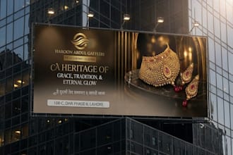design luxury jewelry billboard and signage
