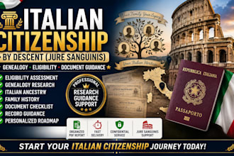 help with italian citizenship by descent genealogy and documents