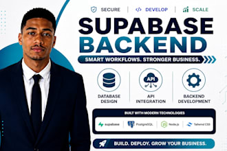 website development frontend backend developer supabase full stack developer