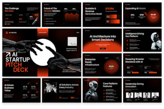 design a premium ai pitch deck saas investor presentation and startup pitch deck
