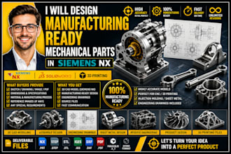 do manufacturing ready mechanical parts siemens nx cad prototype step fusion 360
