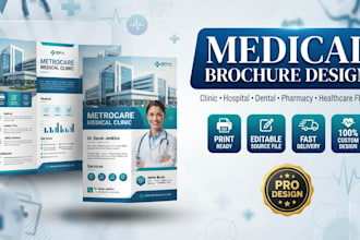 design medical healthcare clinic brochure flyer trifold medical brochure flyer