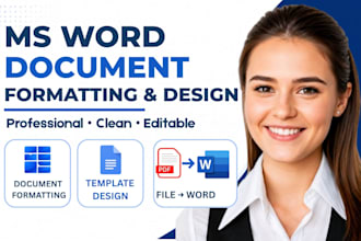do ms word documents formatting, design ms document, convert any file to ms word