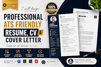 professional resume, CV and cover letter design service