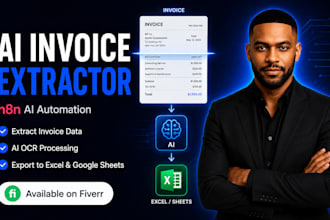build an ai invoice extractor using n8n ocr automation,zapier and make