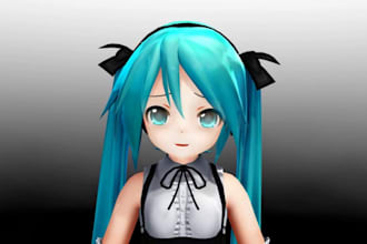 do mmd model koikatsu garrys mod 3d model rigging 3d model fix weight paint