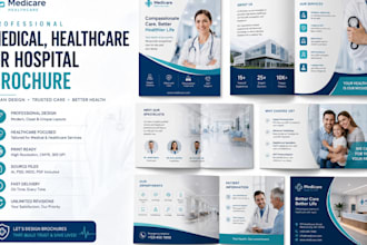 design a professional medical, healthcare, or hospital brochure