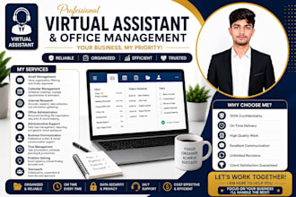 be your professional virtual assistant for office management and admin support