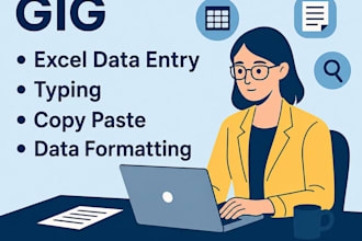 accurate data entry copy paste excel data entry