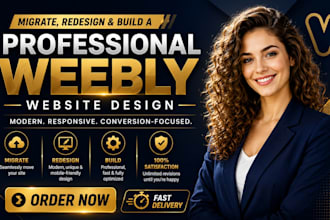 migrate, redesign and build a professional weebly website