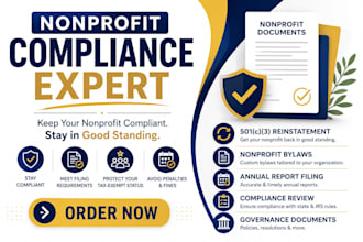 reinstate 501c3 nonprofit, nonprofit bylaws and annual report filing