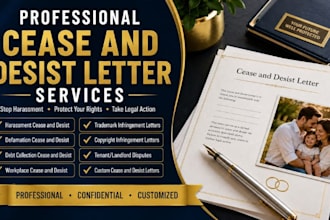 draft cease and desist demand letter trademark brand defamation for legal notice