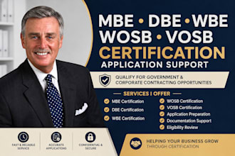 prepare your mbe dbe wbe wosb vosb certification application