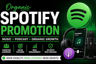 promote your spotify music and podcast for organic growth