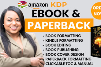 format ebook, paperback and hardcover books for amazon kdp