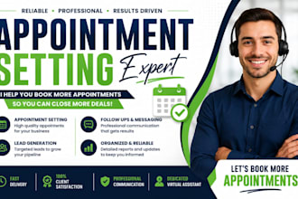 do appointment setting, cold calling, lead generation, and calendar management