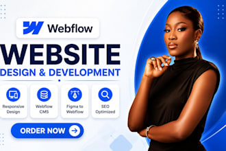 design and develop a professional webflow website for your business