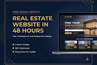 build a professional real estate agent website in 48 hours