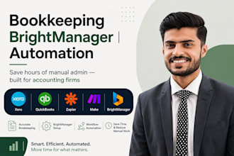 do bookkeeping, brightmanager setup and accounting automation for you