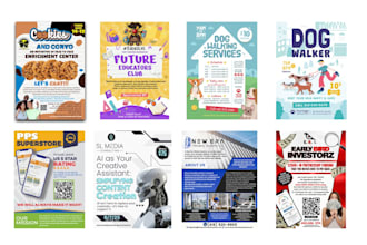 design flyer, postcard, leaflet, brochure
