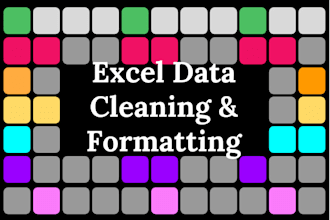 clean, format, organize and fix excel spreadsheets