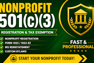 setup non profit registration apply for 501c3 tax exempt reinstate revoked 501c3