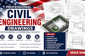 provide civil engineering drawings for residential and commercial projects