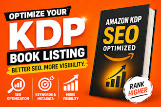 optimize your amazon KDP book listing for better SEO metadata visibility