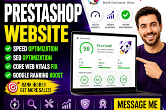 setup optimize prestashop website speed SEO fix core web vitals google ranking