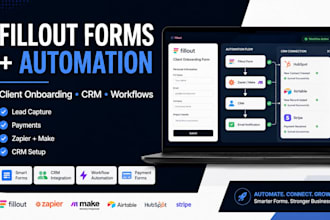 create fillout forms, client onboarding and CRM automation