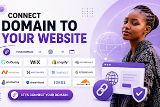 connect domain to website, godaddy domain to wix, or shopify