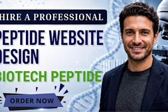 build compliant peptide website design wordpress biotech peptide website