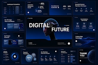 design a premium ai pitch deck saas investor presentation and startup pitch deck