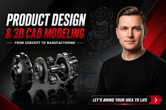 do product design, cad modeling and engineering drawing