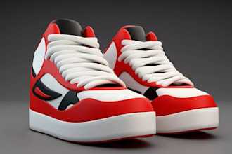 design professional 3d footwear  sneaker and shoe concepts