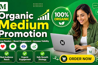 do organic medium article promotion to increase engagement
